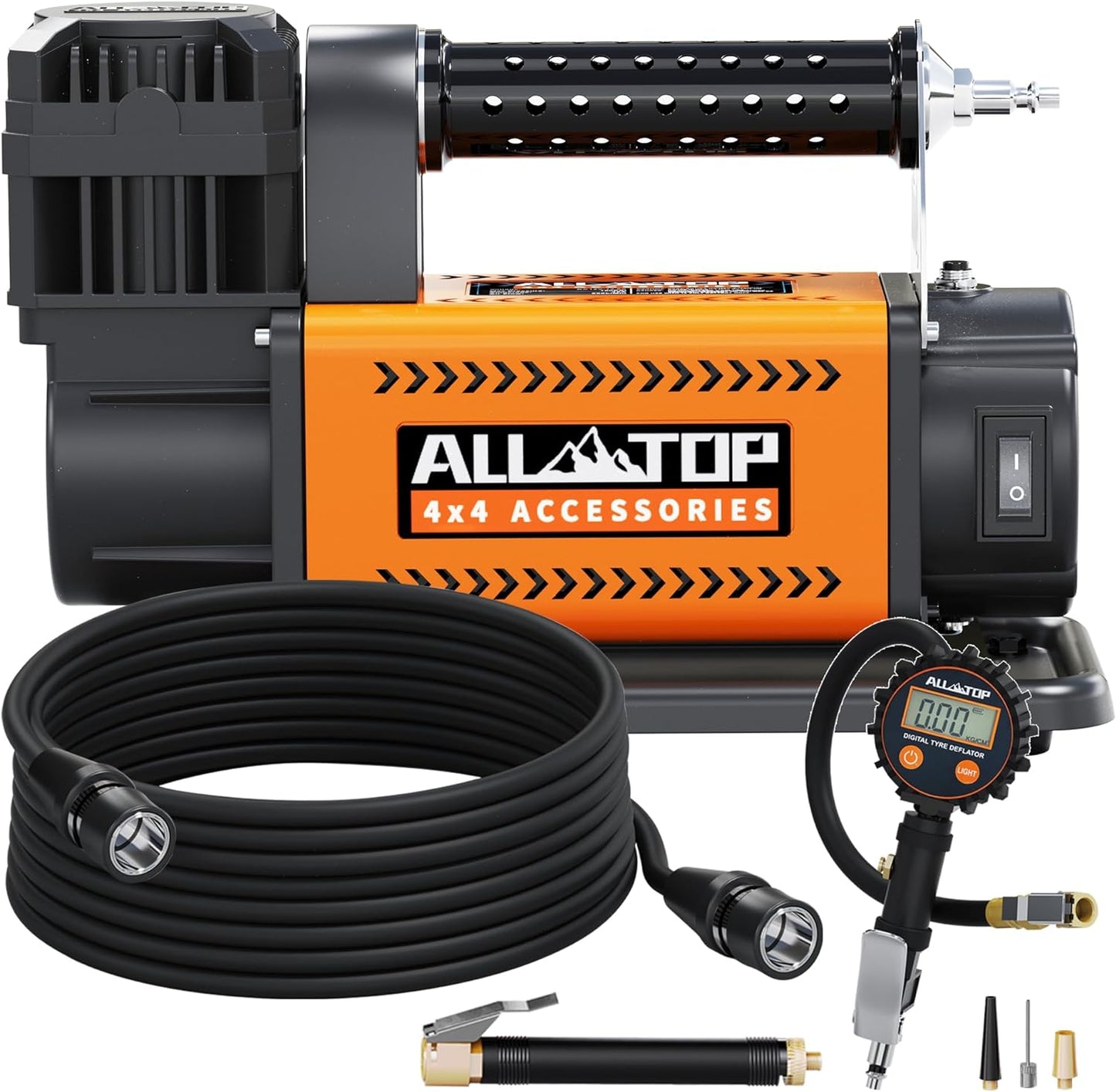 ALL-TOP 12V Portable Tire Inflator - Max 150 PSI Power