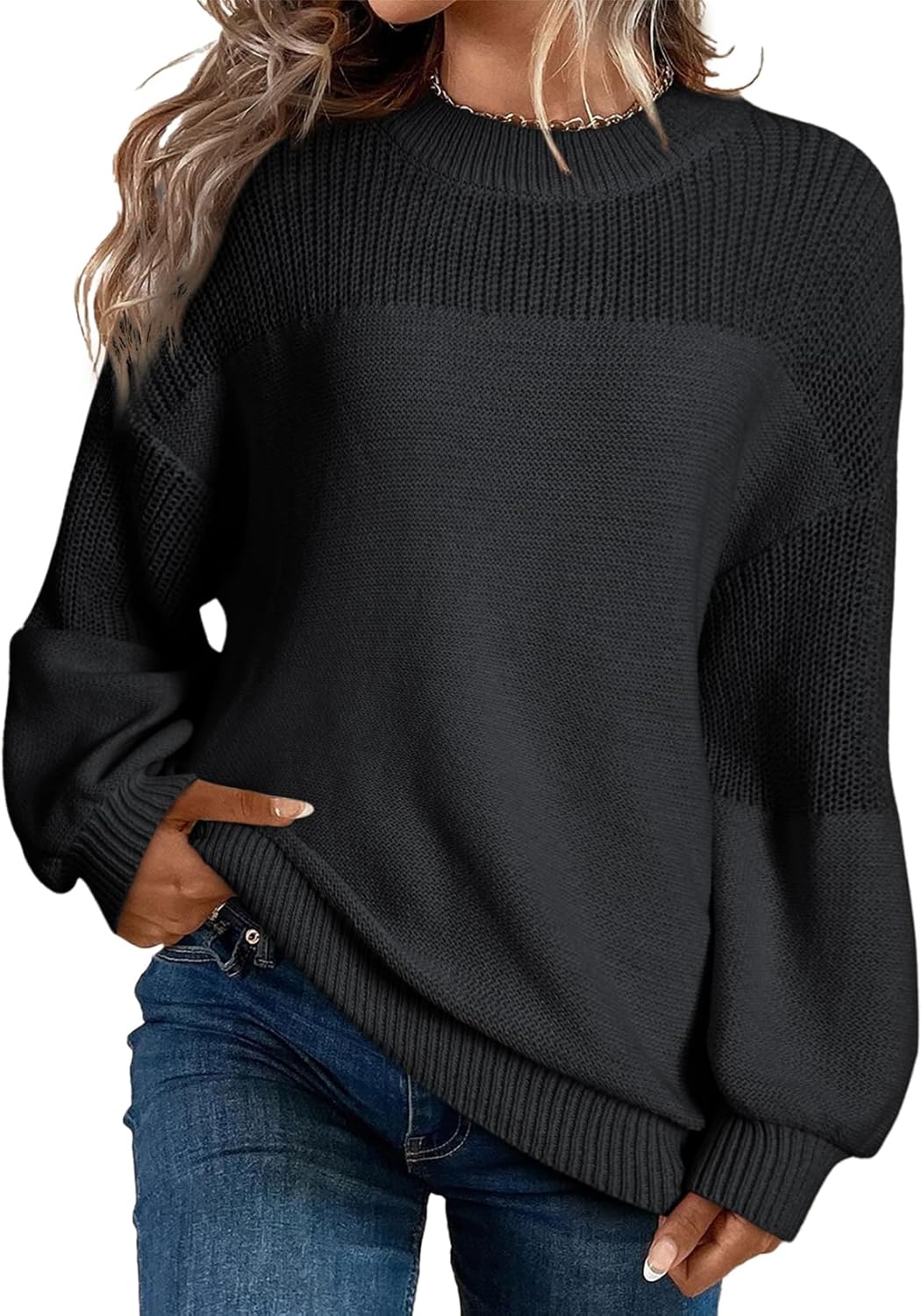 Dokotoo Women's Casual Long Sleeve Sweaters for Chic Style
