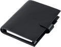 Moterm A5 Luxe Rings Planner Genuine Leather Binder - Pebble-Black