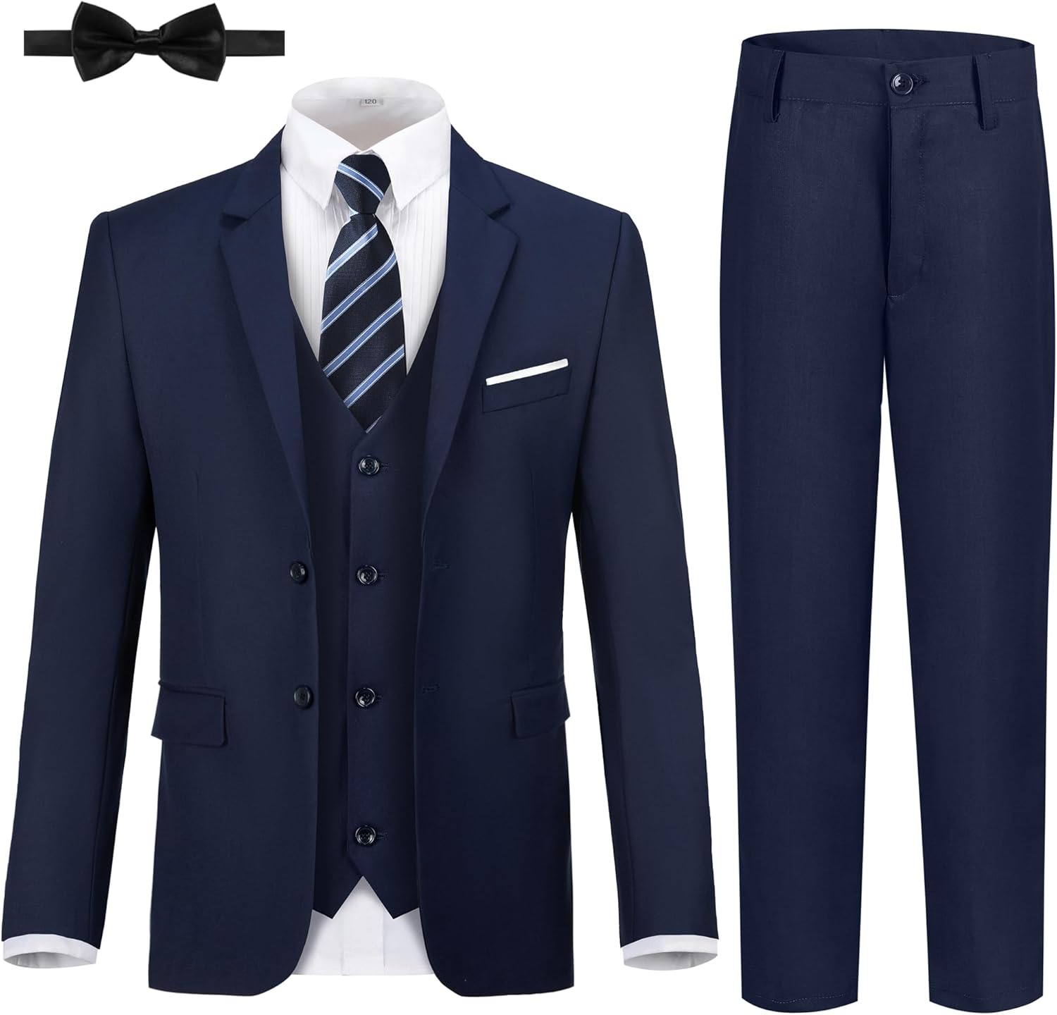 JPF Boy's Formal Suit Set Slim Fit Tuxedo for Weddings & Events