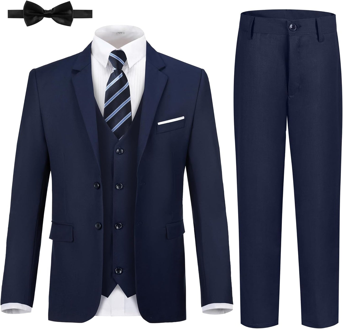 Boys Formal Suit Set Slim Fit Tuxedo for Wedding and Events
