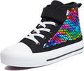 Sparkle Sequins High Top Canvas Shoes for Kids - Glitter Sneakers