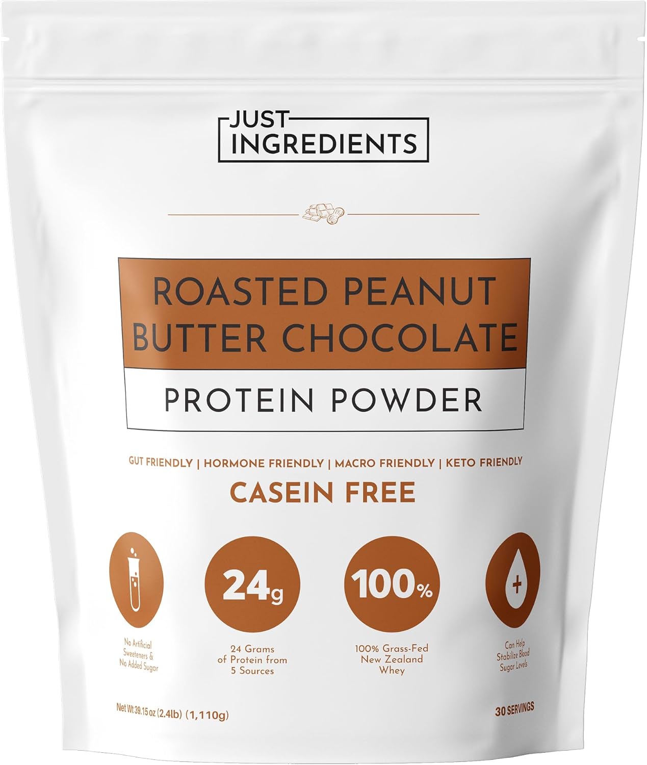 Roasted Peanut Butter Chocolate Protein Powder for Muscle Recovery