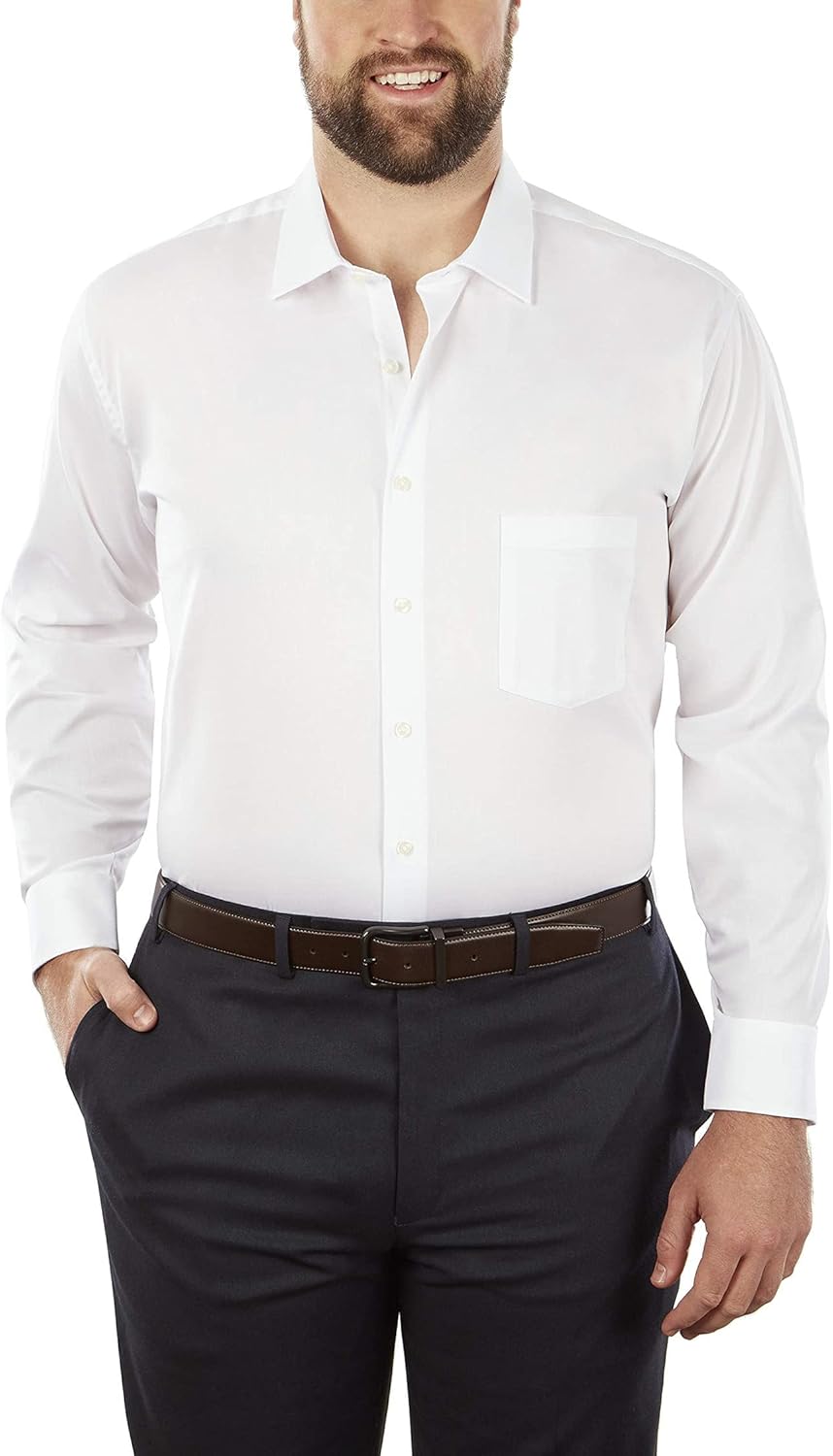 Van Heusen Men's Fit Dress Shirt with Flex Collar for Comfort