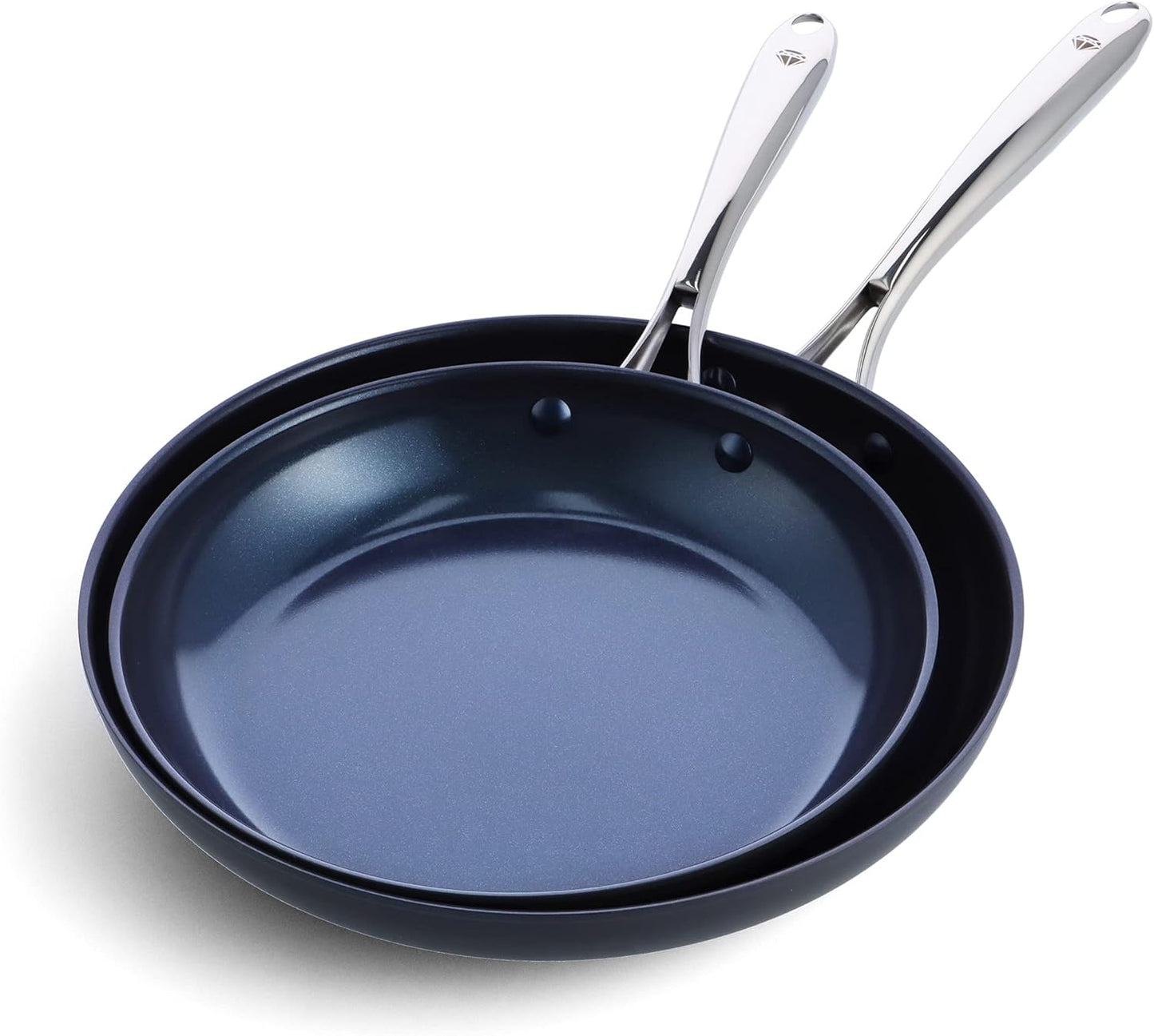 Blue Diamond Cookware Hard Anodized Ceramic Frying Pan Set