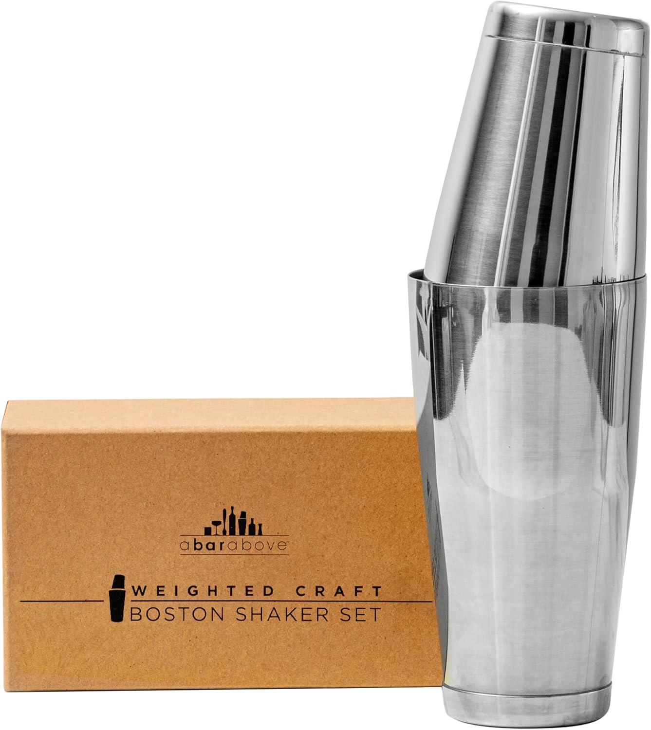 Pro Boston Shakers Set - Premium Steel, Bartender's Essential