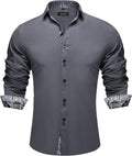 Men's Dress Shirt Long Sleeve Casual Button Down - Inner Contrast Fit