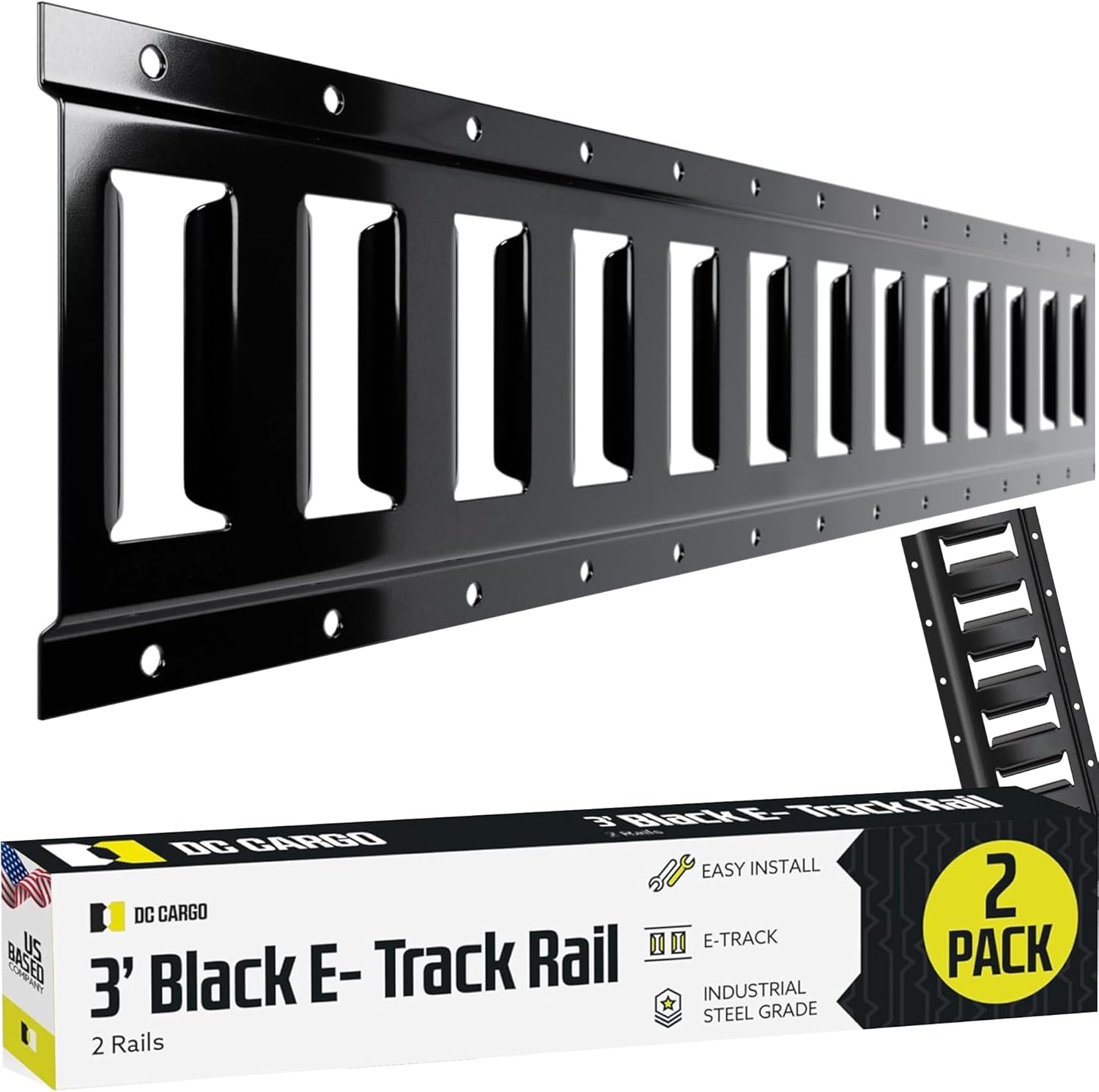 E Track Tie Down Rail Kit 3ft for Secure Cargo & Heavy Loads