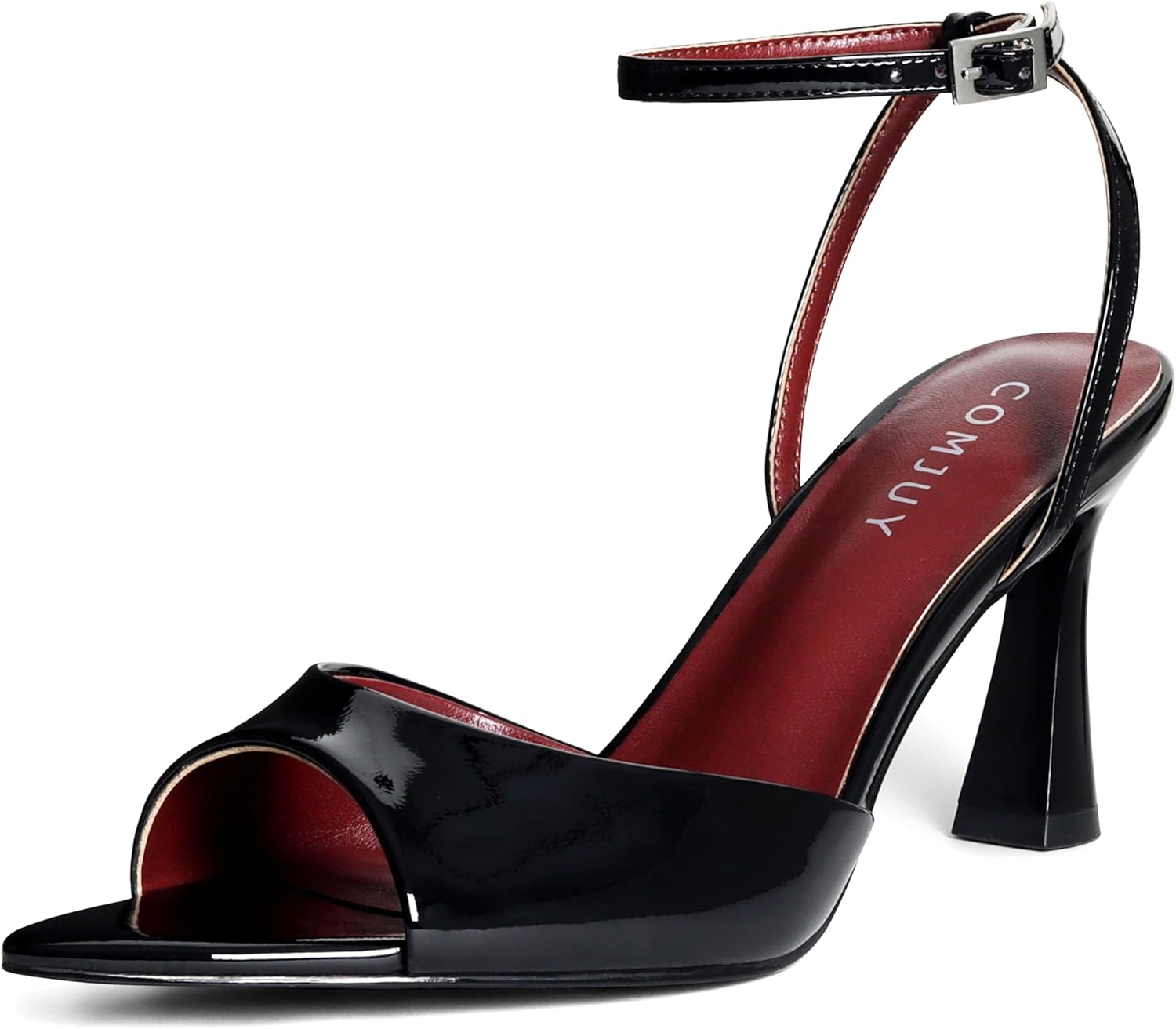 Womens High Heels Sandals Peep Toe with Ankle Strap for Elegance