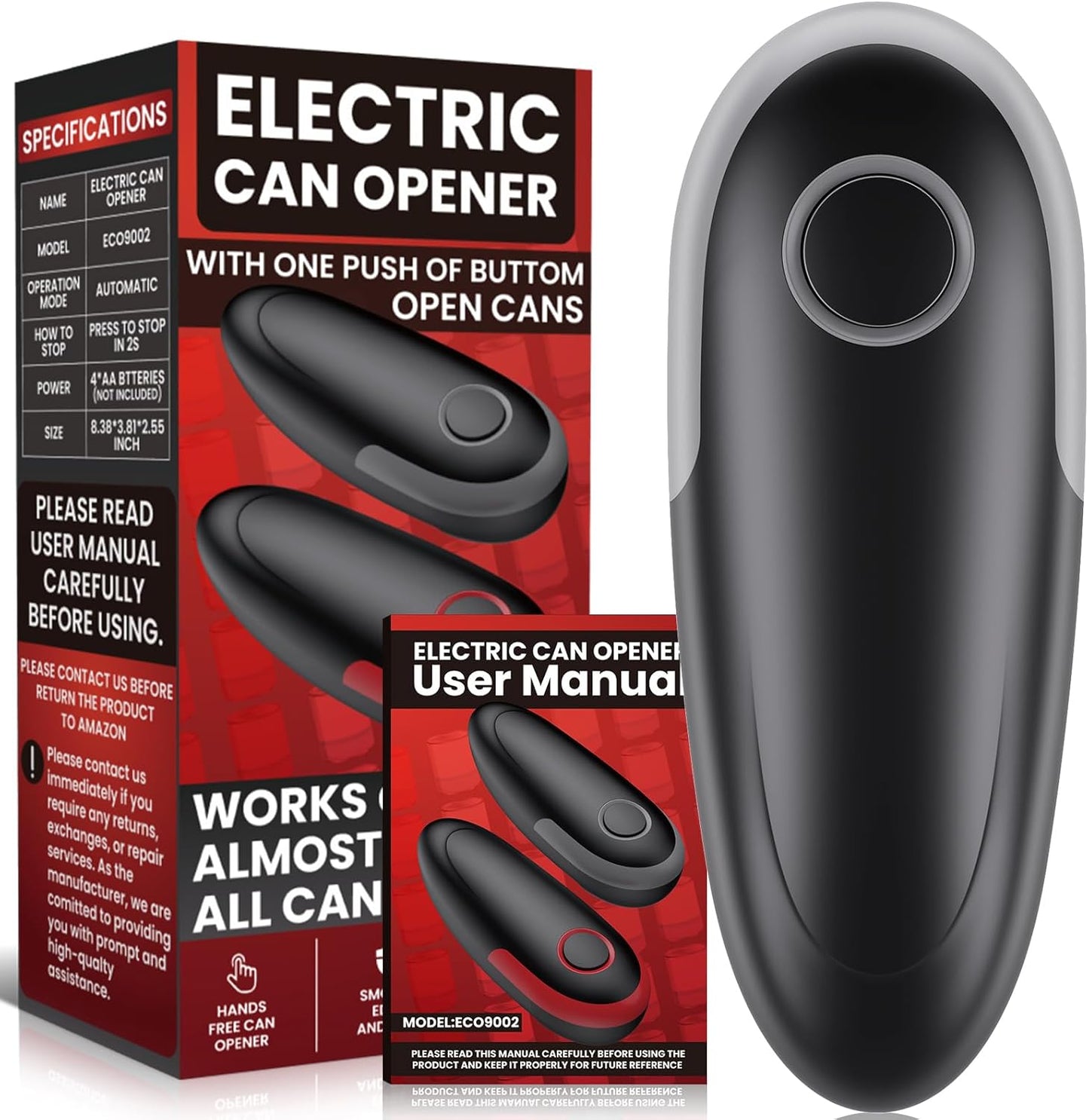 One Touch Electric Can Opener for Effortless Kitchen Use