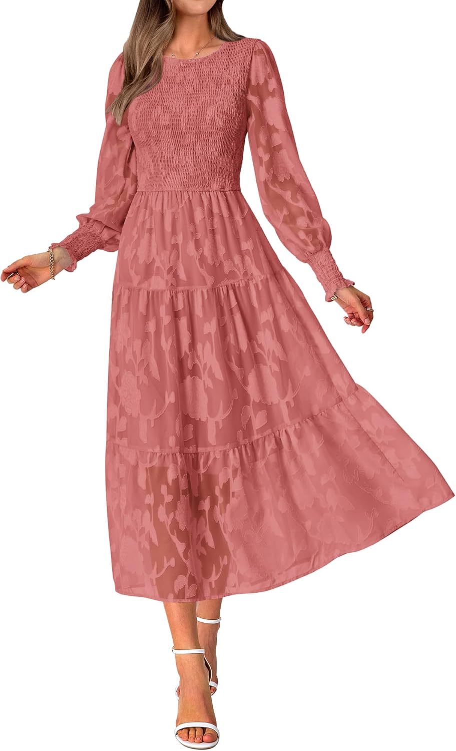 Elegant Floral Maxi Dress for Women - Perfect Wedding Guest Attire