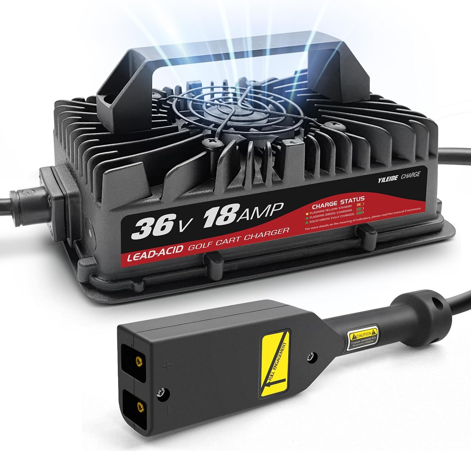 YILEIDE 36V Golf Cart Charger for EZGO TXT - Rapid Charging