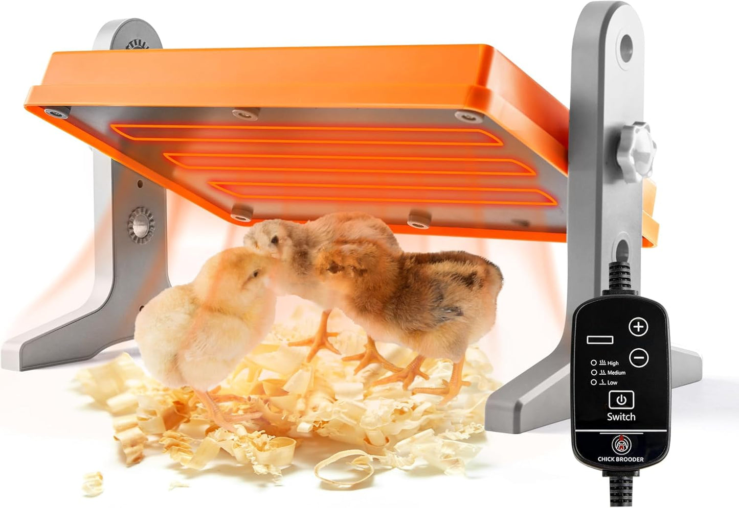 Xbrigh Adjustable Chick Brooder Heater - Keep 10 Chicks Warm!