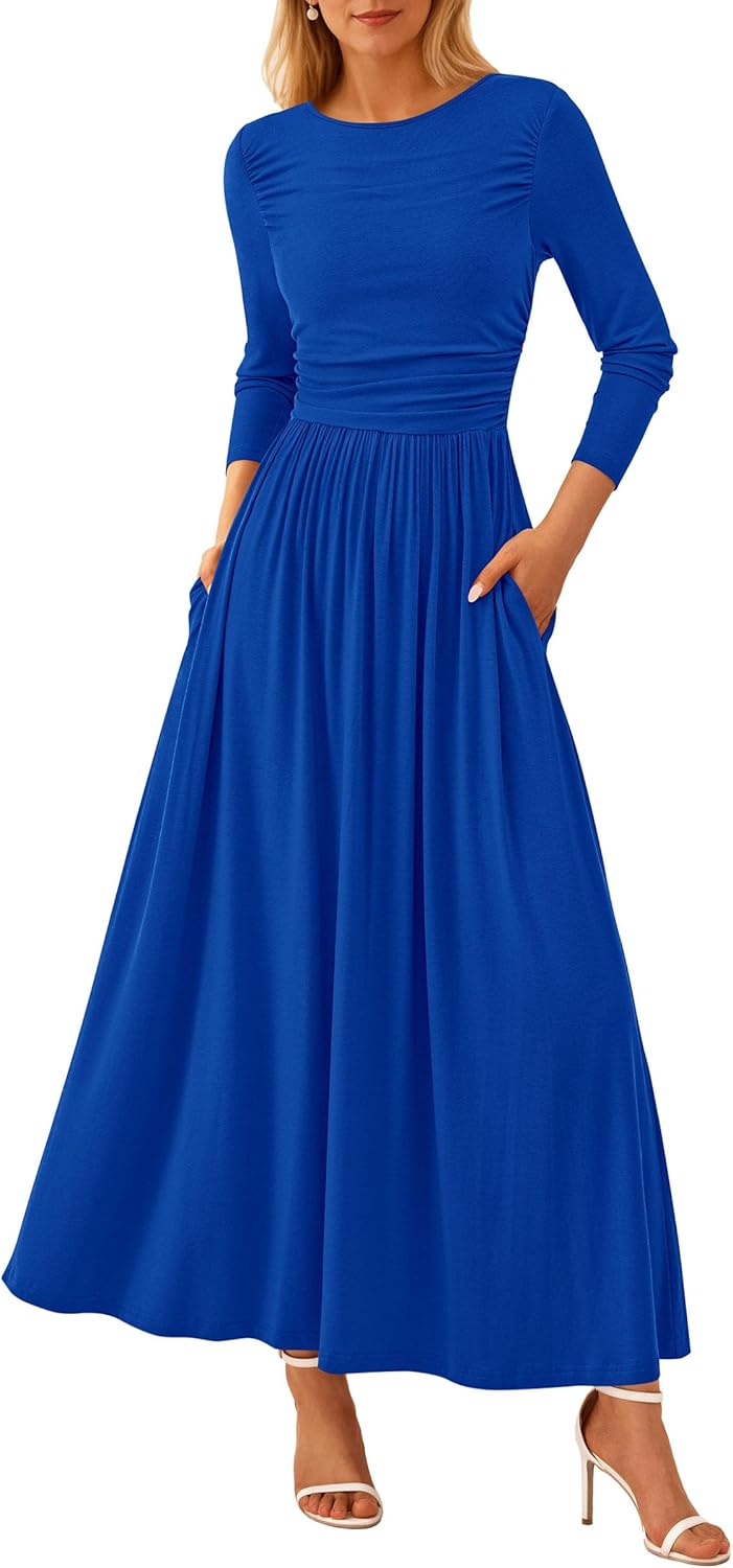 Trendy Fall Long Sleeve Dresses for Women - Elegant Maxi Styles