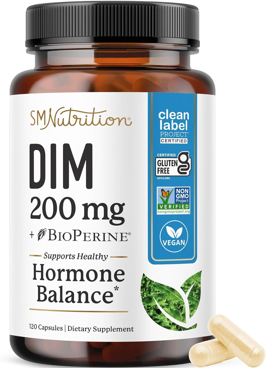 DIM Supplement 200 mg for Hormone Balance and Menopause Support