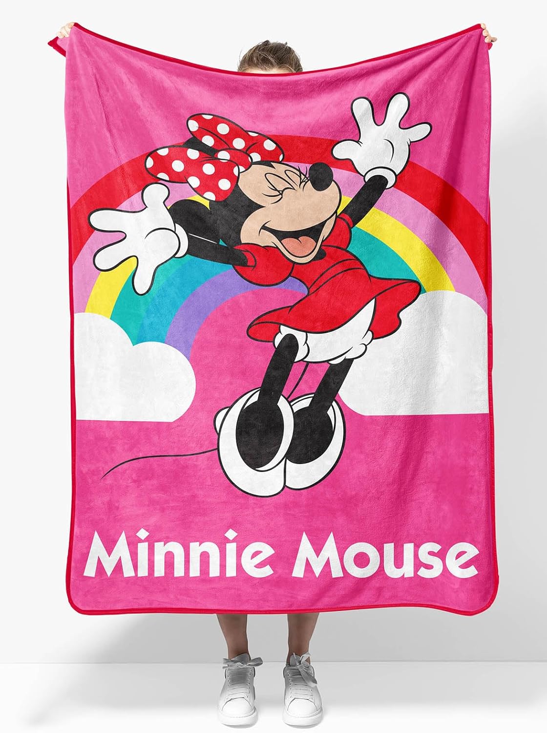Sunny Side Up Minnie Mouse Travel Throw - Super Cozy!