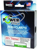 PowerPro Maxcuatro Spectra Moss Green Braided Line - Thin, Long Casts