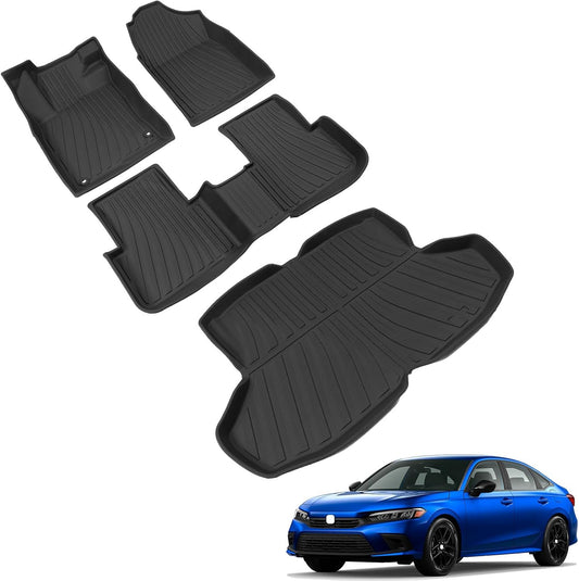 powoq Floor Mat for 2022-2025 Honda Civic Sedan Trunk Liner