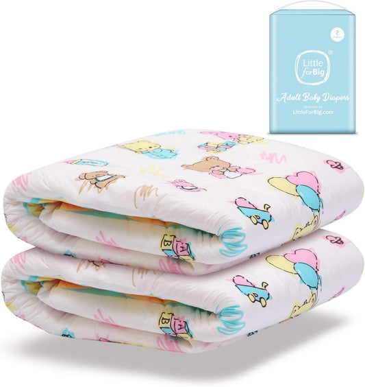 Littleforbig Baby Cuties Diaper Set - Size Large