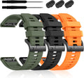 26mm Silicone Sport Bands Compatible with Garmin Fenix 7X/8/Descent