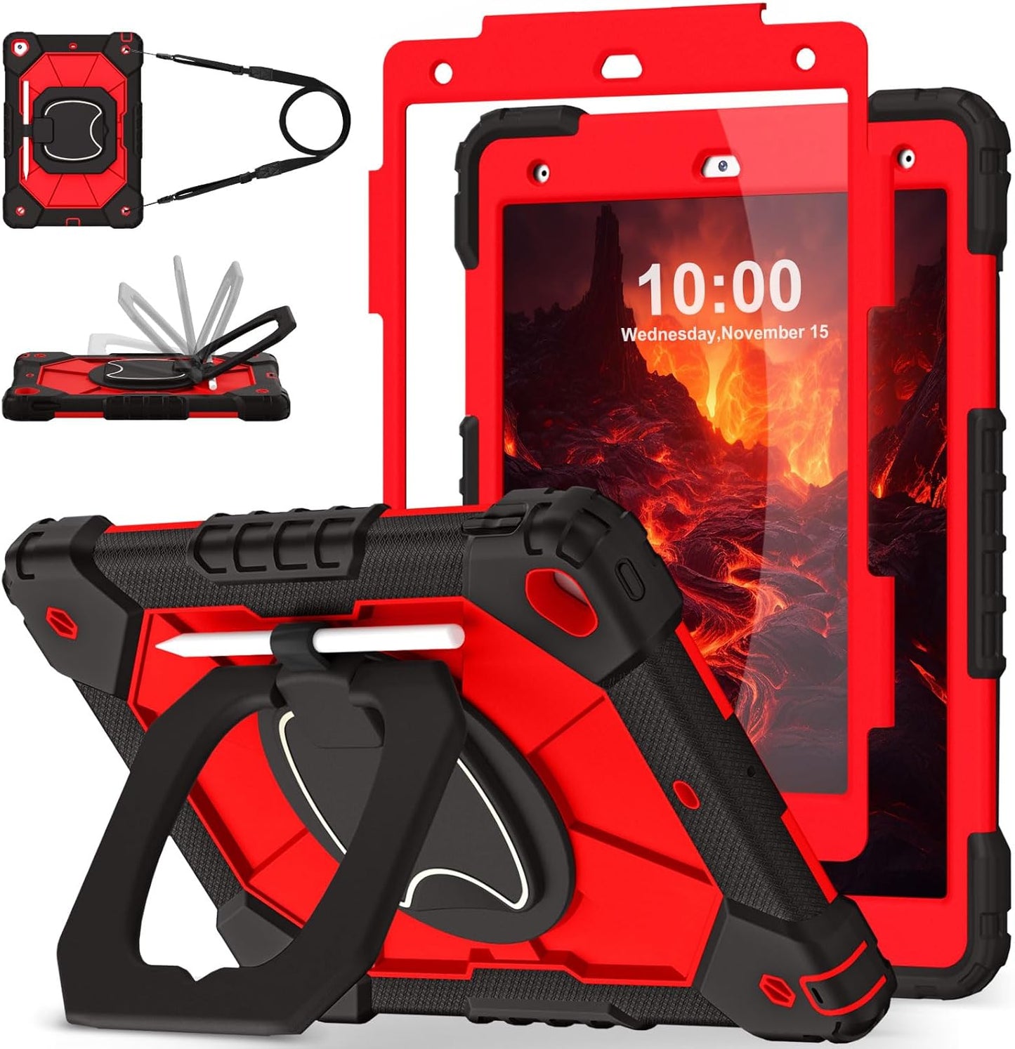 WESOROL iPad 9th/8th/7th Gen Case with Rotating Stand & Protection