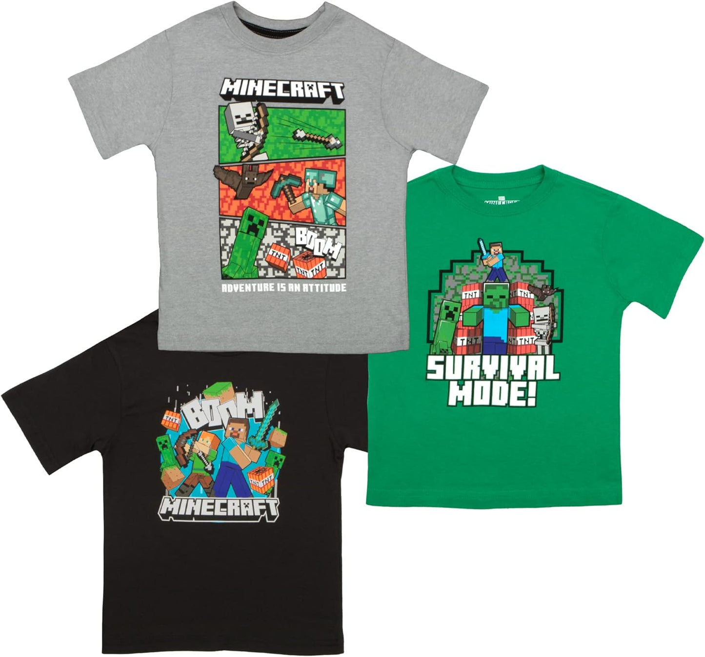Minecraft Boys Short Sleeve T-Shirt for Cool Summer Days