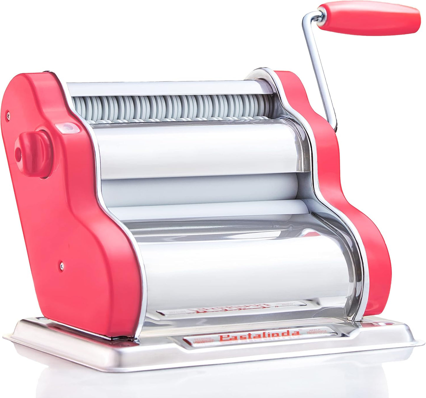 PASTALINDA Classic 200 Pasta Maker: Wide Rollers, 9 Thickness Settings, Stainless Steel - Perfect Homemade Pasta!