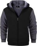 SECOOD Kids Hoodie Fleece Jacket Sherpa Lined Zip Up - Warm Winter