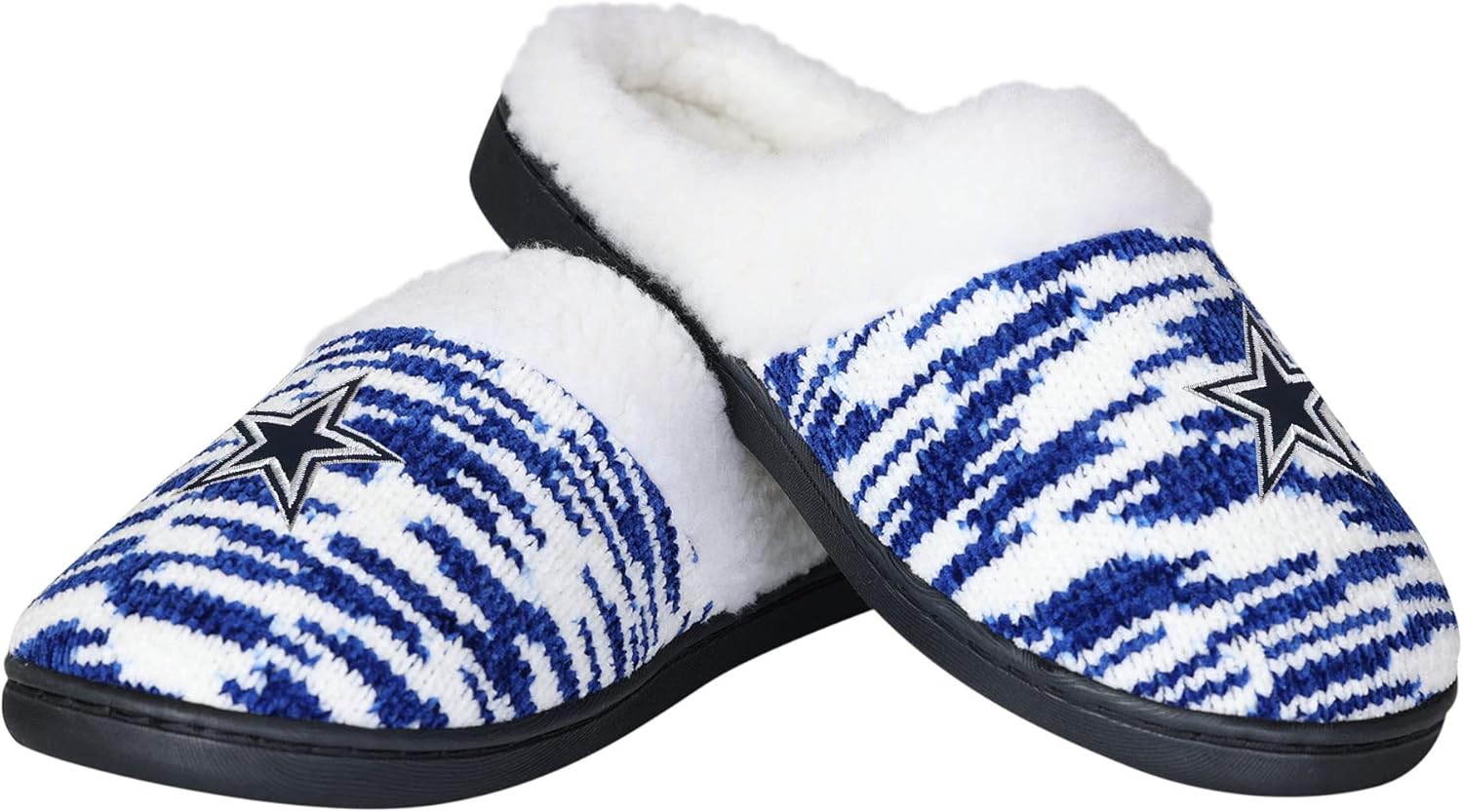 FOCO NFL Sherpa Lined Colorblend Cup Sole Slippers Review