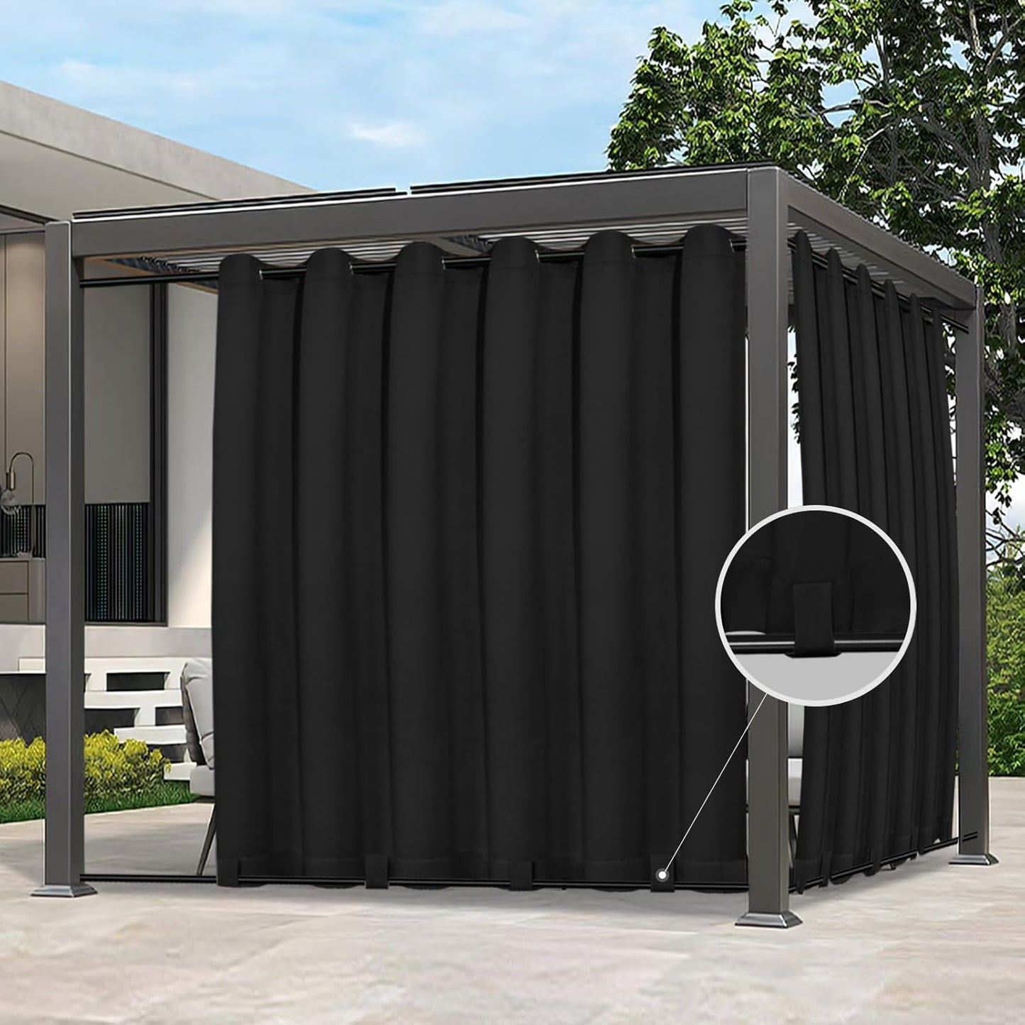 Easy-Going Outdoor Curtains for Patio, Pergola, and Gazebo