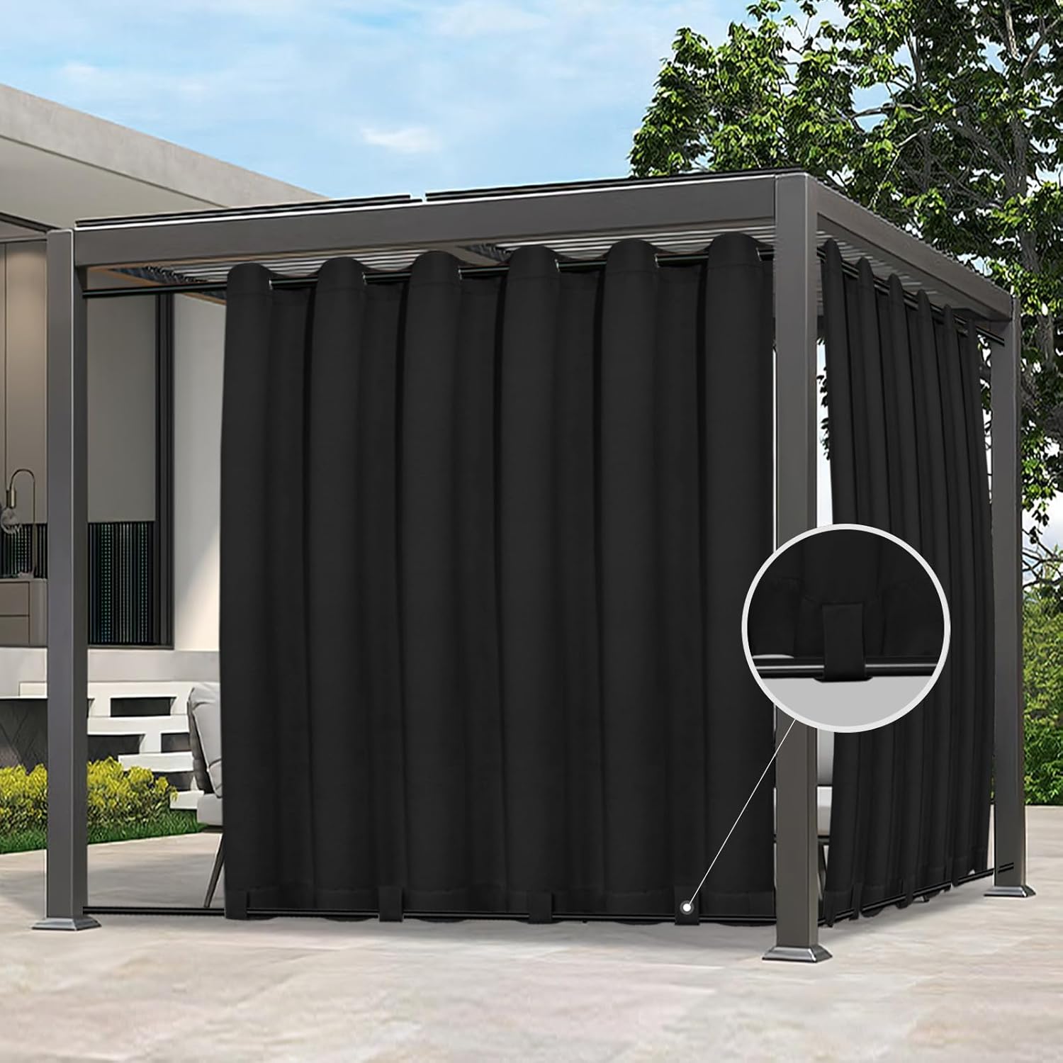 Easy-Going Outdoor Curtains for Patio, Pergola, and Gazebo