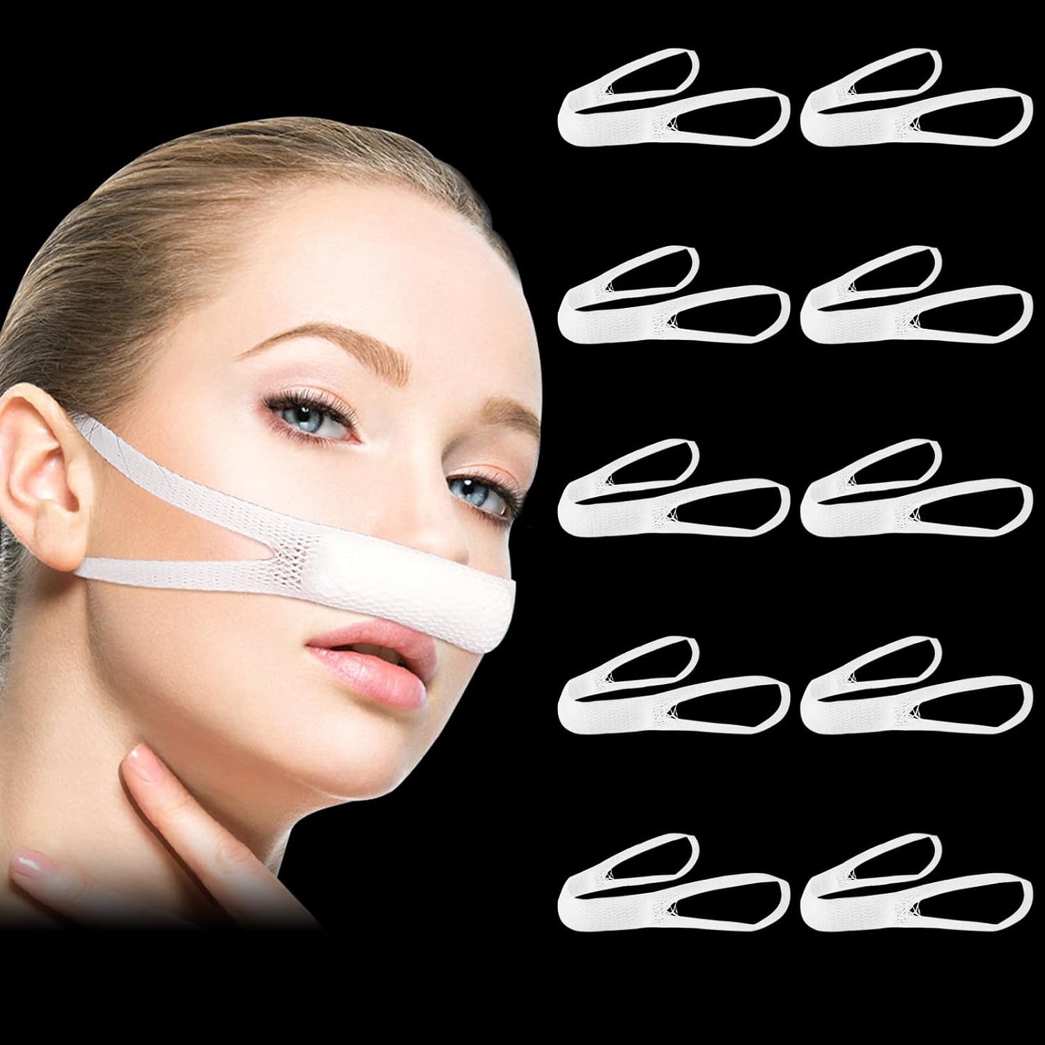 50 Pcs External Nasal Bandage for Post-Surgery Recovery Support