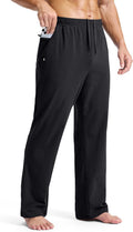 Soothfeel Men's Cotton Sweatpants with Zipper Pockets - Comfortable 3