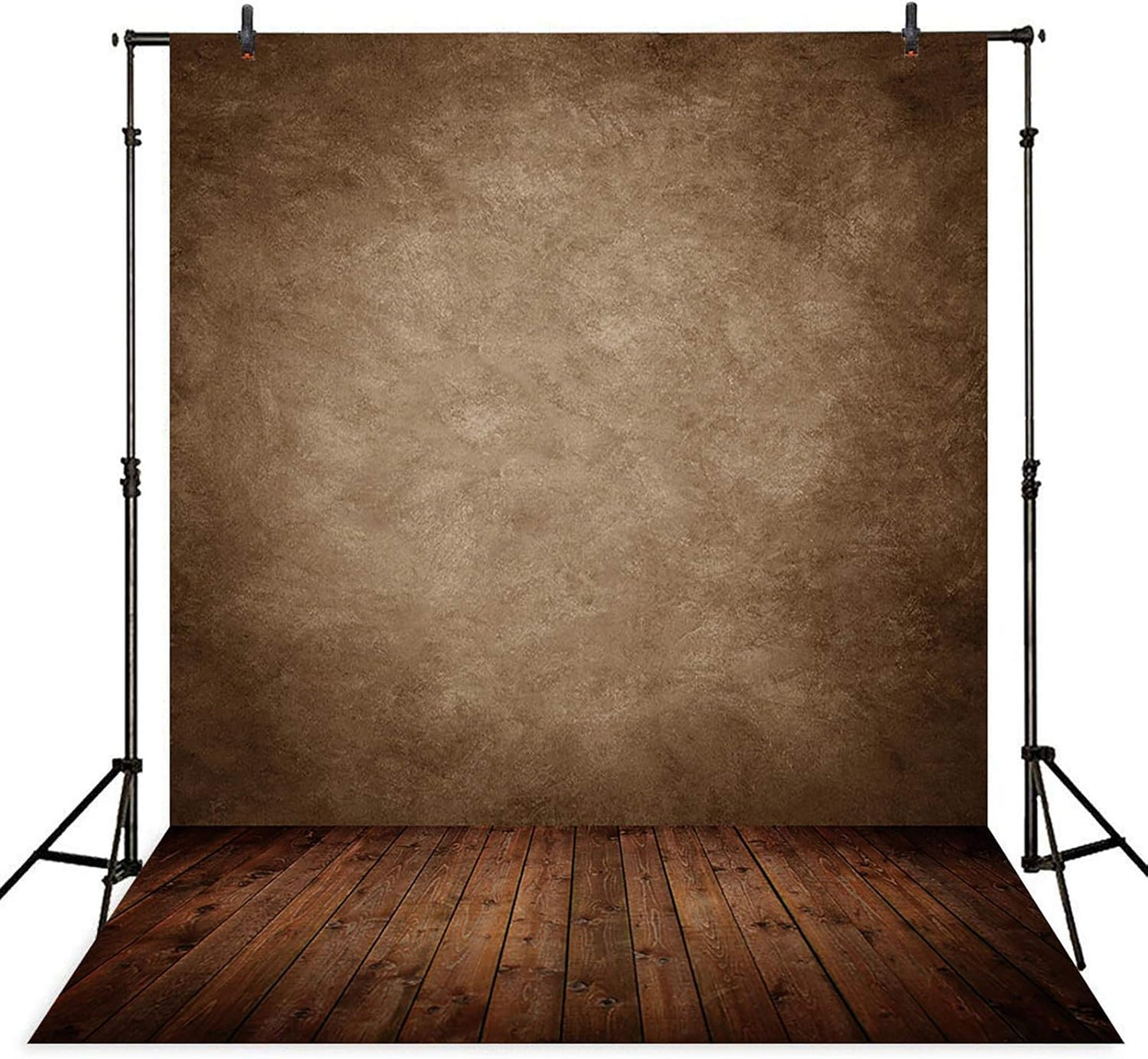 Allenjoy 8x12ft Soft Retro Abstract Brown Wall Backdrop for Photos