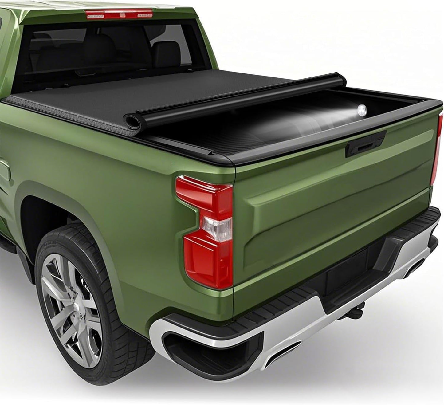 Soft Roll-up Truck Bed Tonneau Cover for Chevy Silverado 8ft Bed