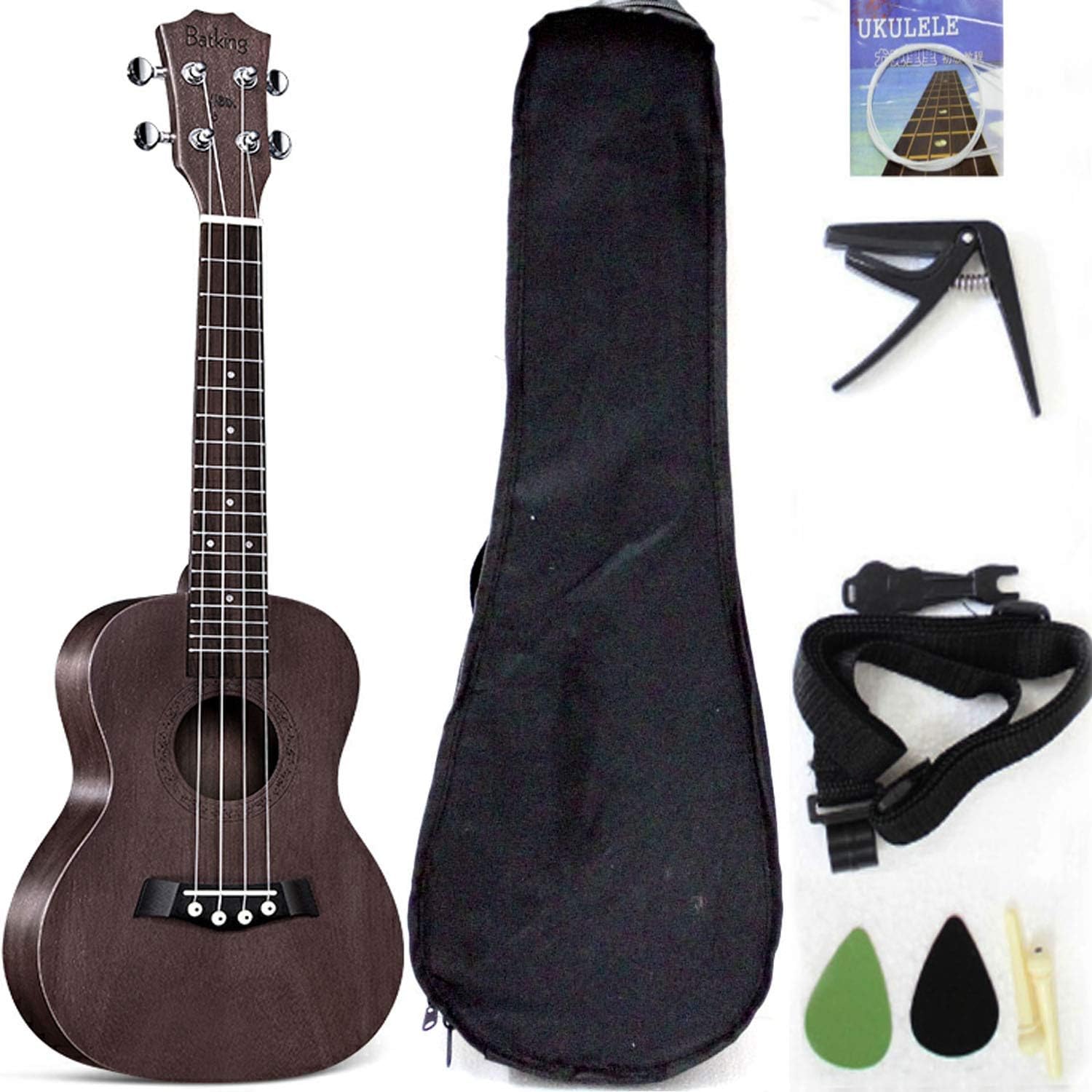 Tenor Ukulele Solid Top Mahogany 26 Inch with Accessories