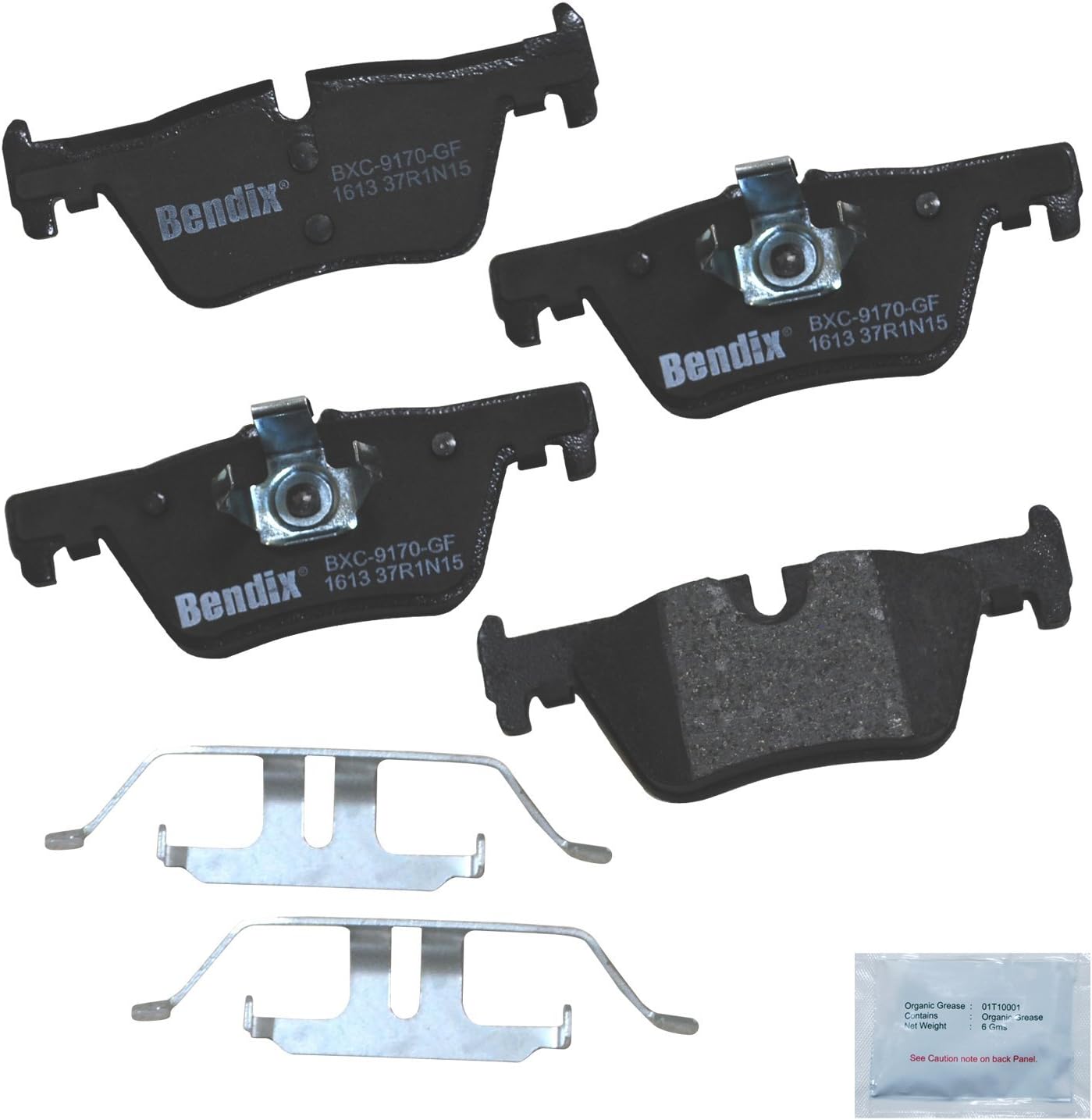 Bendix Priority1 CFC1613 Ceramic Rear Brake Pads for BMW Models