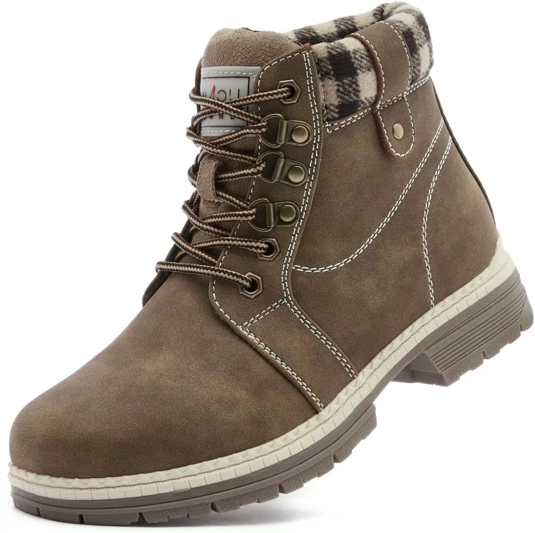 ANJOUFEMME Casual Winter Hiking Boots for Women - Stylish & Warm