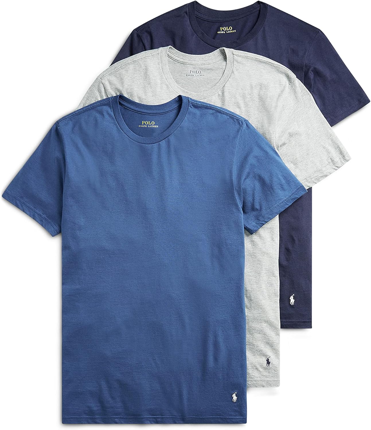 Polo Ralph Lauren Men's Classic Fit Cotton Crew Undershirts 3 Pack