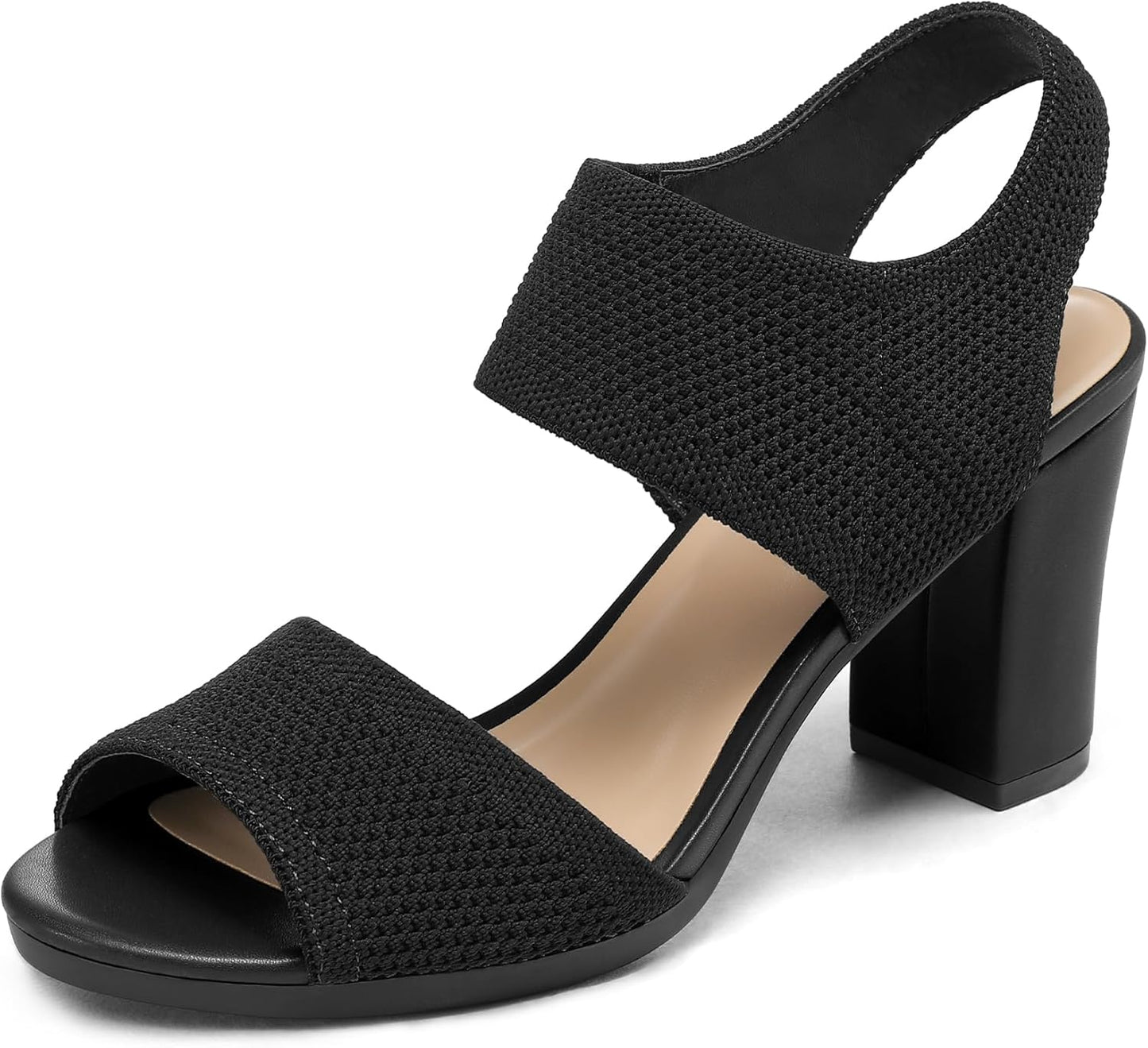 Stylish Chunky Block High Heels for Women - Comfortable Slingbacks