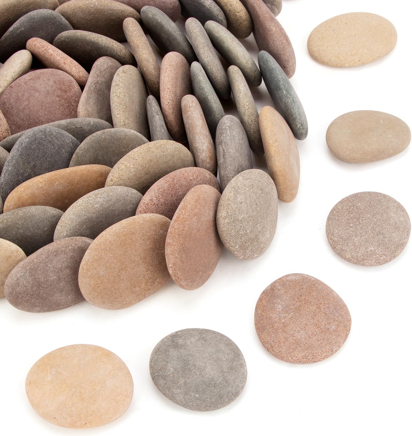 190 to 210 PCS Craft Rocks for Painting and DIY Projects