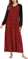 Women's Ekouaer V Neck Nightgown for Chic Loungewear Style
