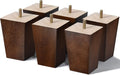 4 in Wood Furniture Legs Set of 6 - Mid-Century Sofa Replacement