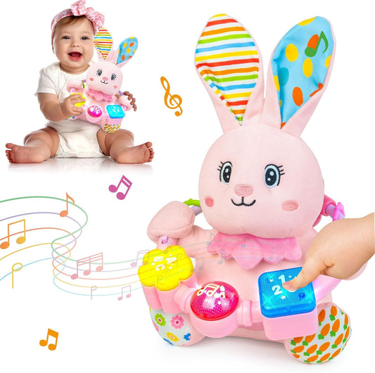 Bilingual Light-Up Musical Rabbit - Early Learning Toy for Babies