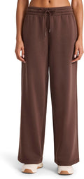 Reebok Womens Tonal Wide Leg Sweatpant, Midweight Cotton-Poly Fit