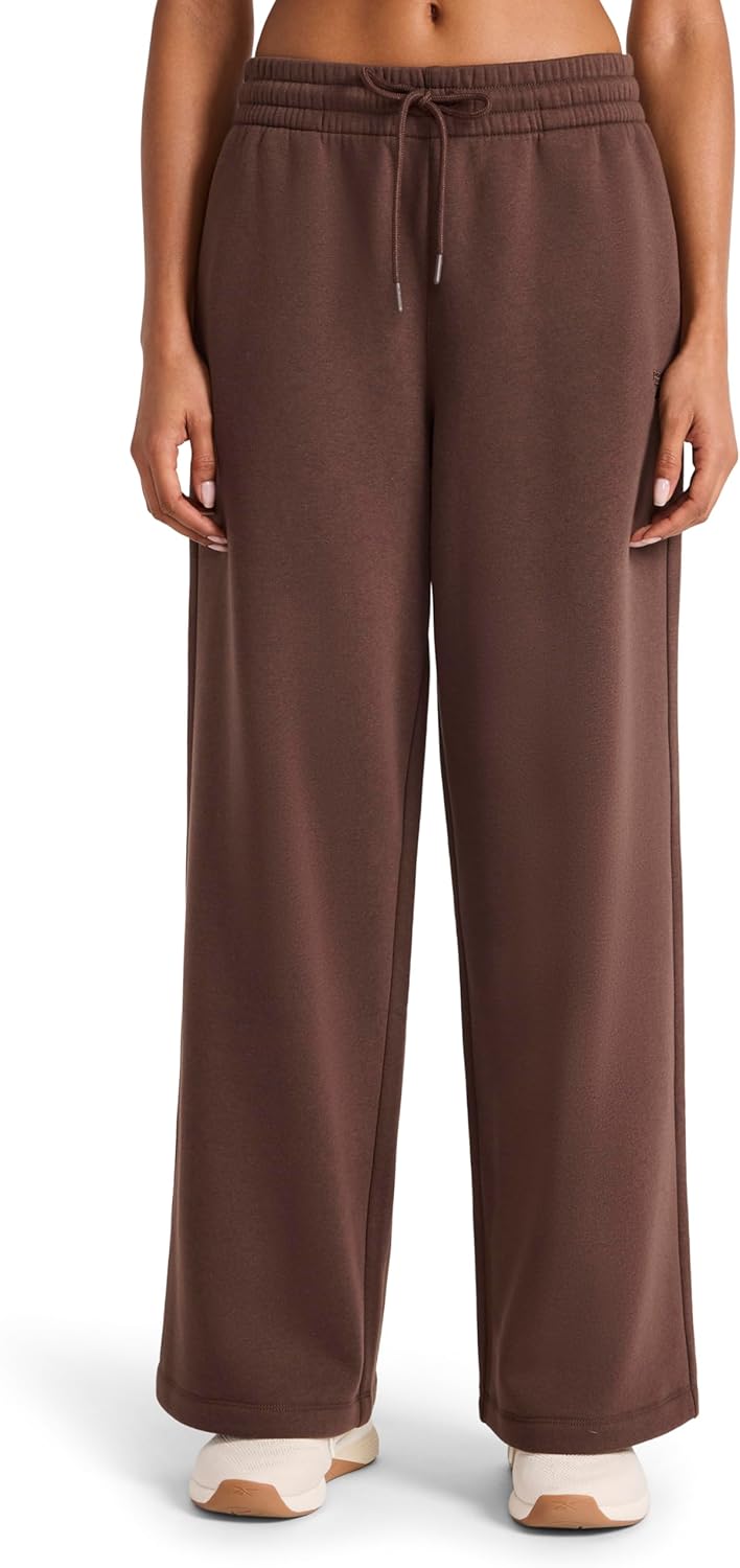 Reebok Womens Tonal Wide Leg Sweatpant for Effortless Style