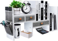 Adjustable Desk Shelves for Storage Desktop Bookshelf - Top-Of-Desk