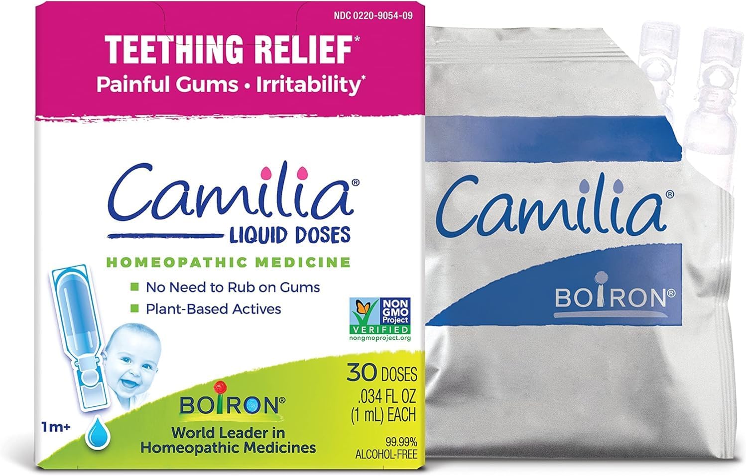Boiron Camilia Teething Drops - 30 Count. Soothes Baby's Day & Night Gums