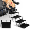 Dog Ramps for Cars Portable Folding Dog Stairs - Lightweight 6-Step