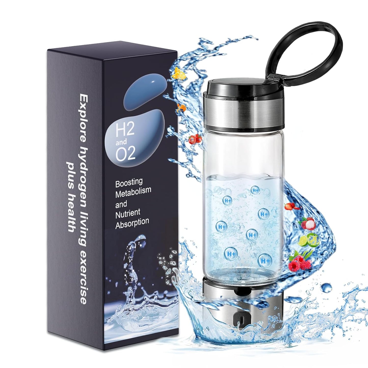 Hydrogen Water Bottle Generator with SPE PEM Tech for Wellness